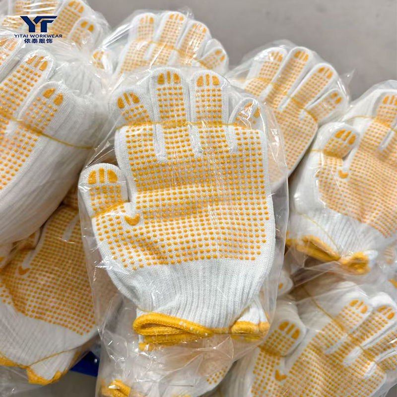 Plain Cotton Knit General Labor Work Gloves