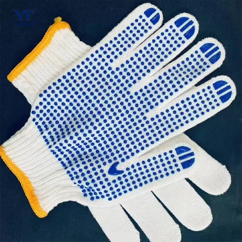 Plain Cotton Knit General Labor Work Gloves