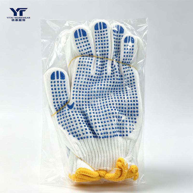 Plain Cotton Knit General Labor Work Gloves