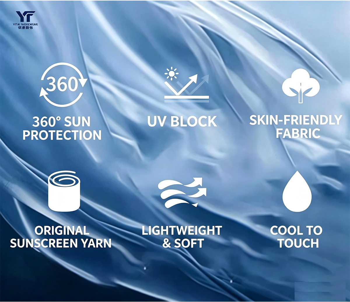 Cooling Breathable UPF50+ Sun Protection Shirt(图1) Windproof Sun Protection Clothing.jpg