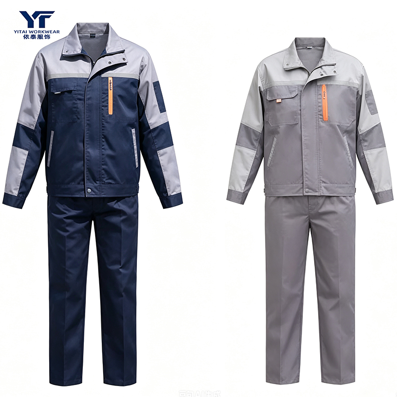Construction Workwear Set with Reflective Strips 
