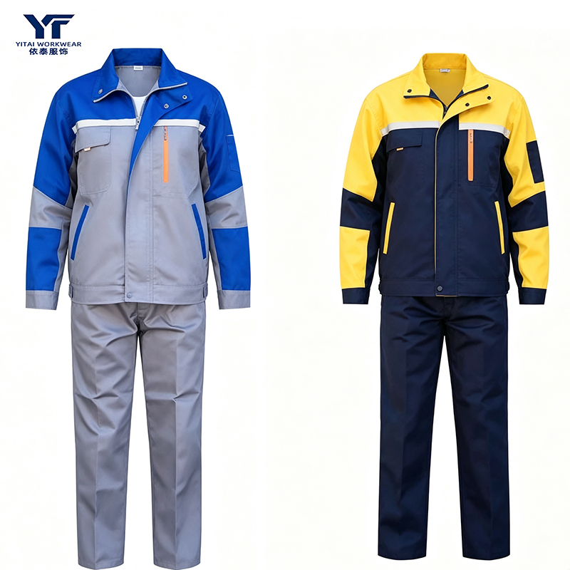 Construction Workwear Set with Reflective Strips