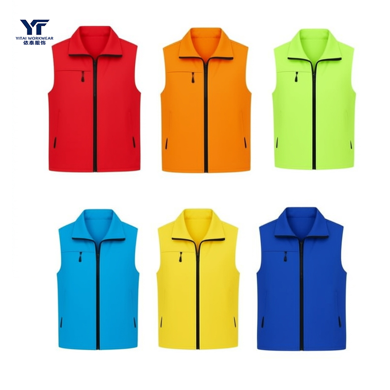 Volunteer Uniform Promotional Vest with Reflective Zipper