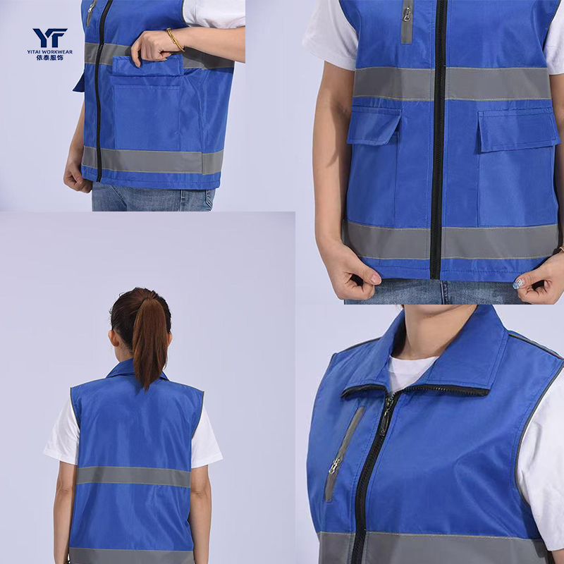 Color blocked Hi Vis Reflective Vest 