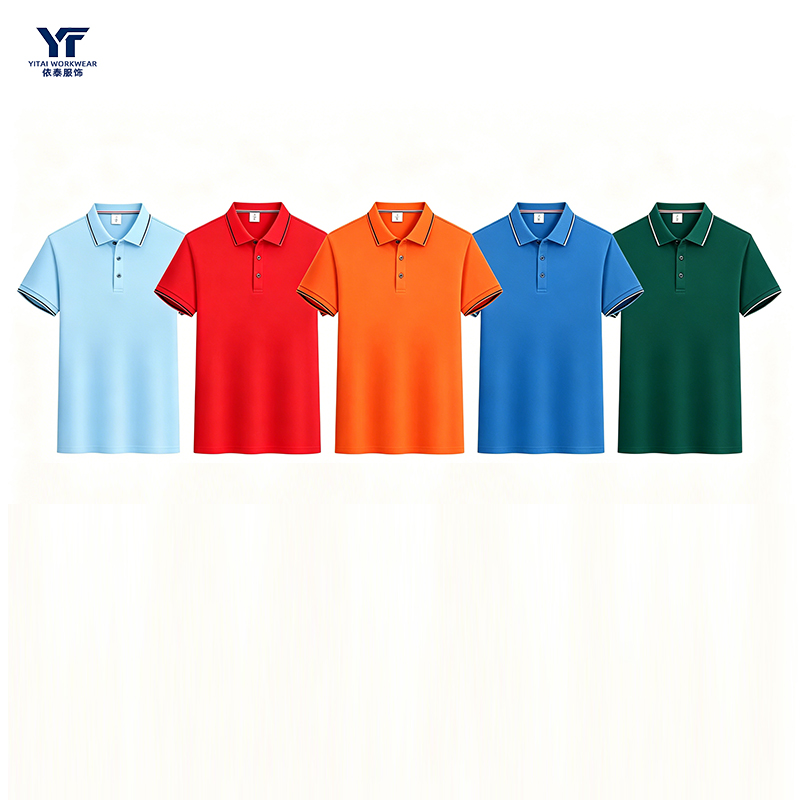 Custom Logo Print Basic Work Polo Shirt 