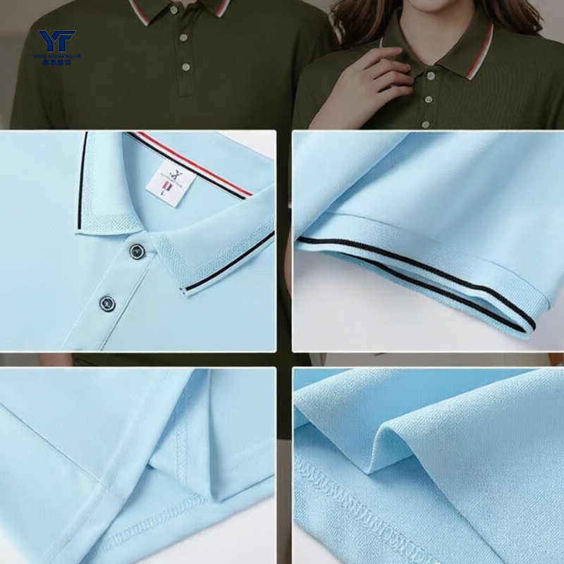 Custom Logo Print Basic Work Polo Shirt 