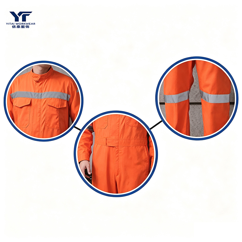 Custom Logo Print Blank High-Visibility Work Coverall