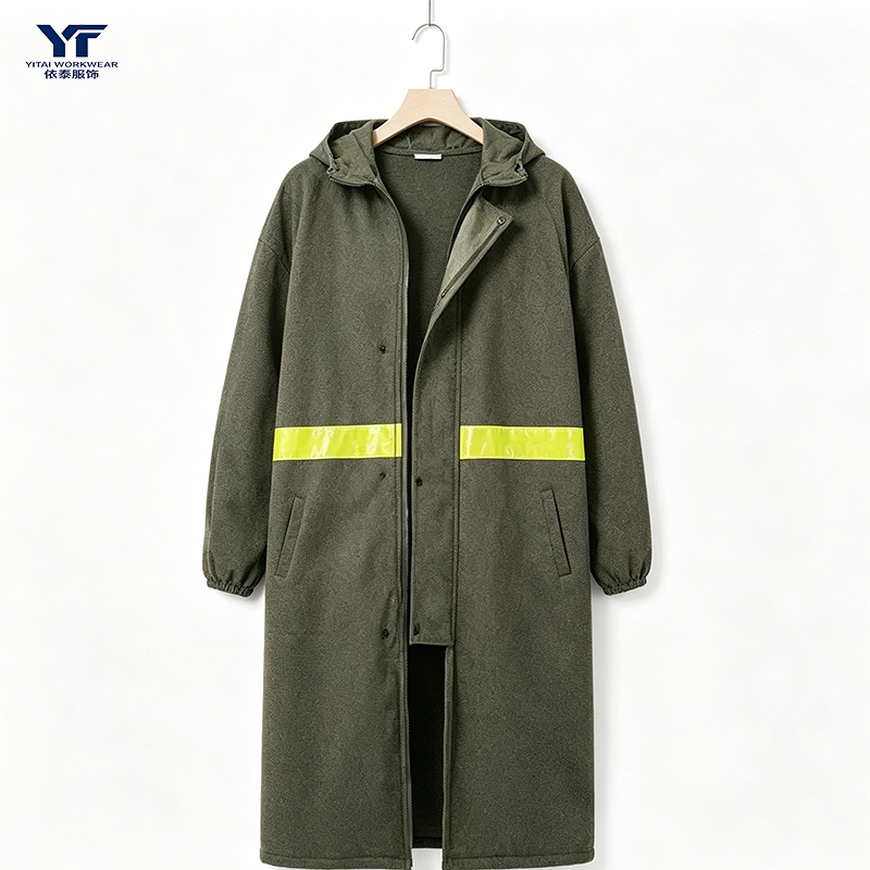 Extended Protection&High Visibility Long Rain Coat